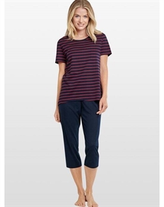 Пижама с коротким рукавом, брюки 3/4., мультиколор Schiesser