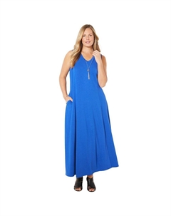 Женское платье макси от утра до полуночи (с карманами) больших размеров, цвет Dark Sapphire Catherine's