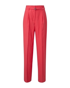 Брюки Wide leg Pleated Pants, красный Comma,