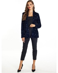Блейзер с пайетками, синий Faina