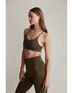 Спортивный бюстгальтер из легкой поддержки Softmove, зеленый H&m