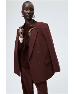 Двубортный пиджак, красный H&m