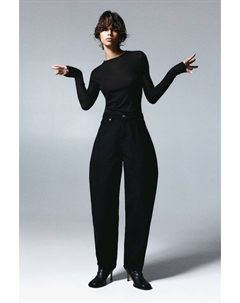 Высокие джинсы Barrel, черный H&m