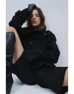 Короткий тренч, черный H&m