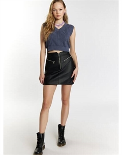 Вязаный жилет-свитер, синий Mymo