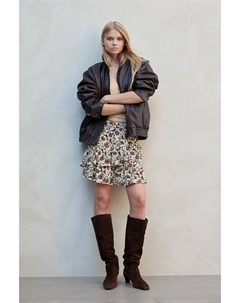 Мини-Юбка с воланами, бежевый H&m