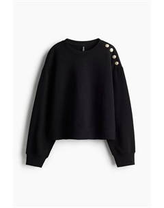 Толстовка с пуговицами, черный H&m
