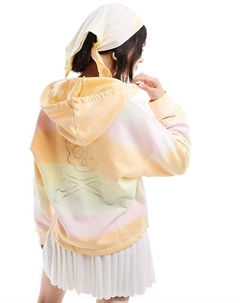 Разноцветный свитер с капюшоном и радужной отделкой Scalpers