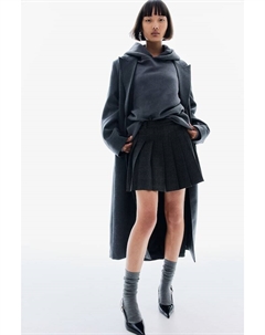 Однобортное пальто, серый H&m