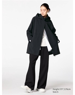 Полупальто blocktech, 09 черный Uniqlo