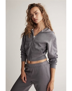 Спортивная куртка с капюшоном, серый H&m