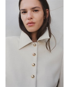 Саржевая куртка, бежевый H&m