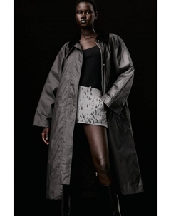 Вощеное пальто, черный H&m