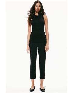 Брюки с прижатыми складками, черный H&m