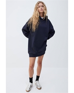 Хлопковое платье с капюшоном, синий H&m