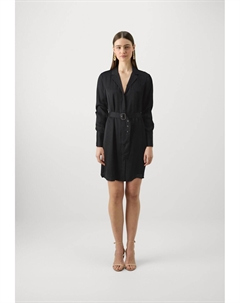 Коктейльное платье / Вечернее платье GRACE FLARE MINI BELTED DRESS, черный Guess