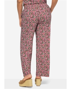 Тканевые брюки GERADES ALLOVERDRUCK ELASTIKBUND, розовый Angel of style