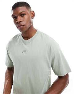 Оливковая футболка оверсайз Premium Essentials Nike