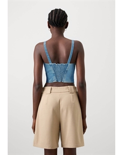 Топ, темно-синий деним Replay