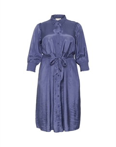 Платье-рубашка на талии KCEMINA OLINE, синий Kaffe curve