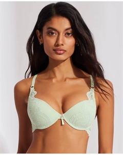 Бюстгальтер пуш-ап с кружевом, светло-зеленый Selmark