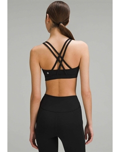 Спортивный бюстгальтер с легкой поддержкой ENERGY™, черный Lululemon