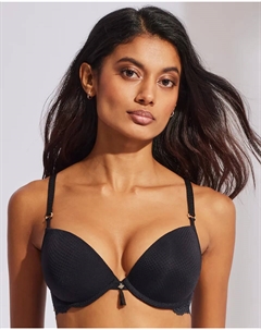 SuperBra Бюстгальтер с двойными подкладками, черный Selmark