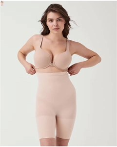 Короткие брюки с поясом до середины икры с завышенной талией, черный Spanx