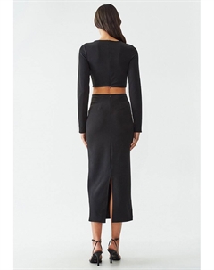 Платье-футляр ALINE MIDI, черный Calli