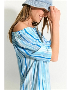 Повседневное платье STREIFEN, синий металлик Cecil