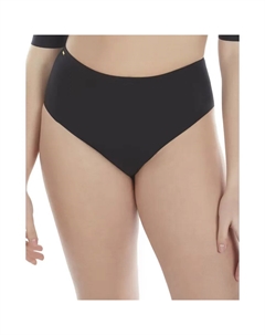 Гладкие высокие трусики, черный Selmark