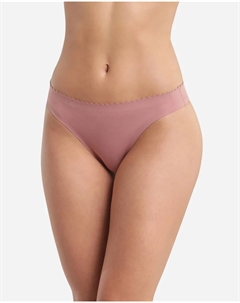 Набор из 2 высоких трусиков из хлопка с лазерной резкой, мультиколор Dim