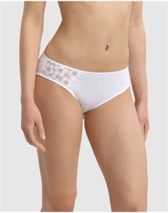 Просторные классические трусики с вышивкой, белый Dim