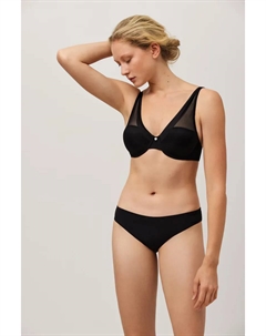 Бразильские трусики из микрофибры с полупрозрачными деталями, серый Ysabel mora