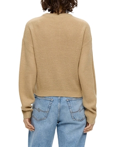 Вязаный свитер PULLOVER, охра Qs