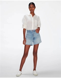 Женские шорты с завышенной талией Easy Ruby, светло-голубой 7 for all mankind