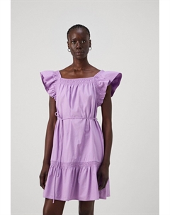 Летнее платье FLUTTER SLEEVE DRESS, сирень Gap