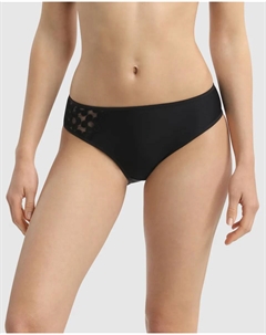 Просторные классические трусики с вышивкой, черный Dim