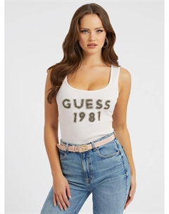 Майка LOGO, белый Guess