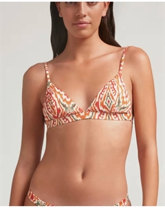 Спортивный бюстгальтер бикини Allegria с треугольными чашками и съемными поролоновыми вставками, мультиколор Robin collection