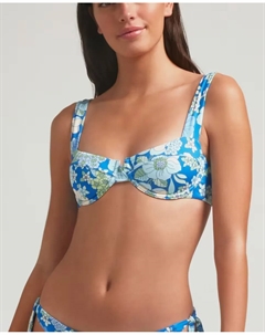 Бюстгальтер бикини Balconette Sorrento на косточках и съемной пеной, синий Robin collection