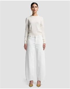 Женские расклешенные брюки bonnie криволинейной формы с завышенной талией, белый 7 for all mankind