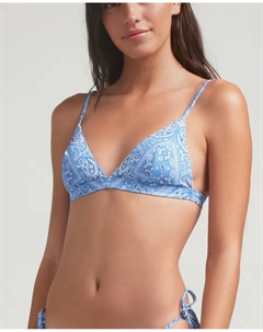 Спортивный бюстгальтер бикини Bandana Azzurra со съемной пеной, синий Robin collection