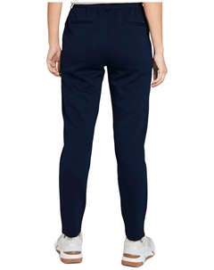 Женские прямые брюки с эластичной талией и карманами, темно-синий Tom tailor