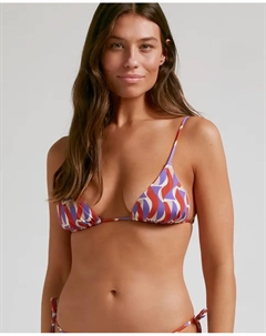 Бюстгальтер бикини с треугольными чашками Love с завязками и съемными поролоновыми вставками, мультиколор Robin collection