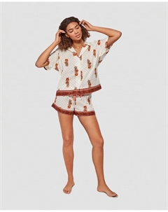Женские короткие пижамы с принтом, мультиколор Gisela