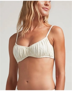 Бюстгальтер бикини-бандо Alessandra из структурированной ткани с регулируемыми бретелями, белый Robin collection