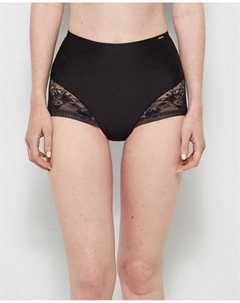 Высокие трусы с бесшовным эффектом запаха, черный Gisela