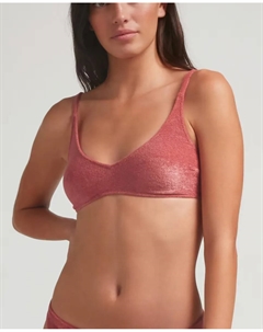 Мягкий махровый лиф бикини Vela Rosso со съемным поролоном и регулируемыми бретелями, розовый Robin collection