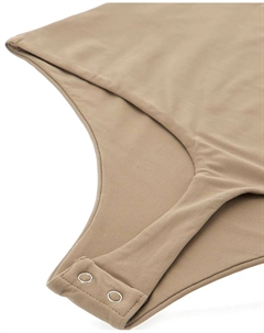 Однотонное боди без рукавов, коричневый Guess